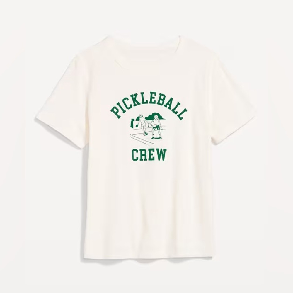 NWT Old Navy Women's Pickleball Crew Cotton Jersey Tee Size Medium